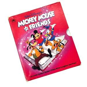 Vintage Walt Disney's Mickey Mouse and Friends 12 Little Golden Books Boxed Set